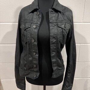 AG Jeans Small Soft Jean Jacket – Charcoal Grey Classic